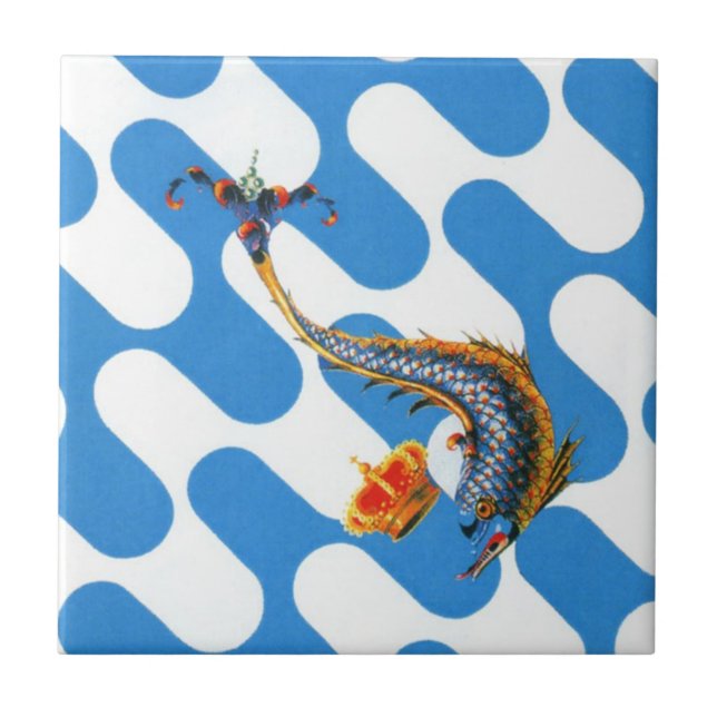 Contrada Capitana dell' Onda (Wave) Palio (Frente)