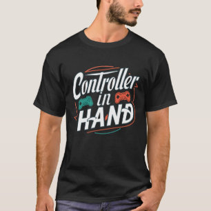 Controlador à mão, camisas de jogos