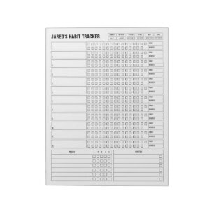 Controlador de Hábito Mensal - Bloco de Notas do