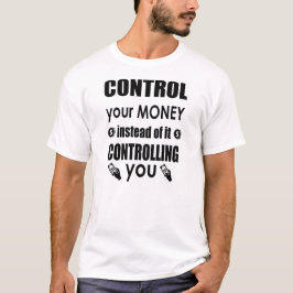 Controle o seu dinheiro Dave Ramsey Cote Camisa