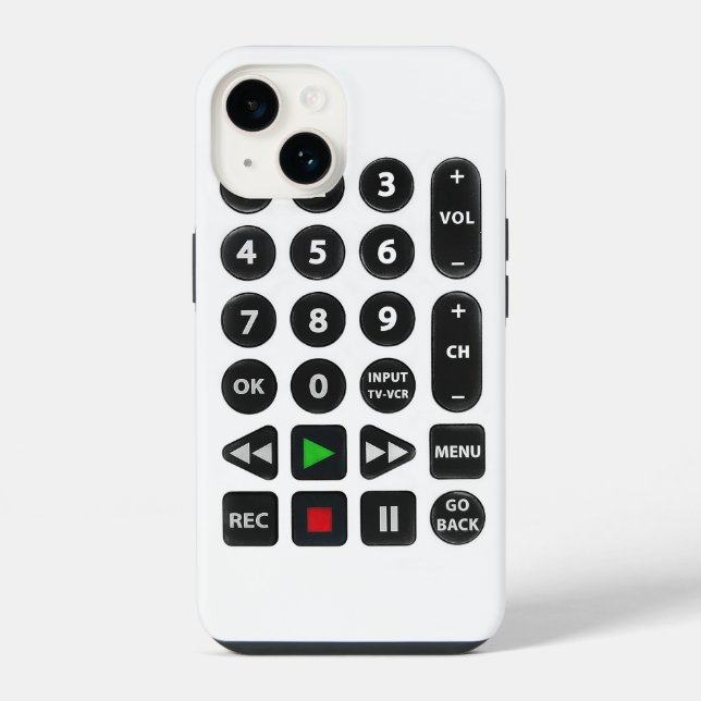 Controle Remoto de TV com Botão de VCR   (Verso)