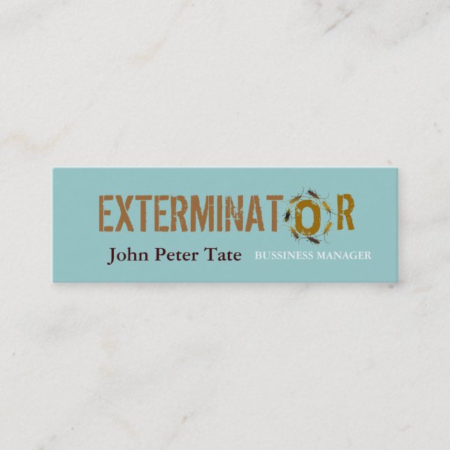 Controlo de pragas - cartão de visita (Frente)