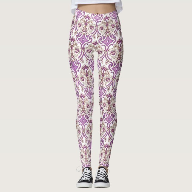 Controlo Tummy e Leggings Neon | Ajustado de escul (Frente)