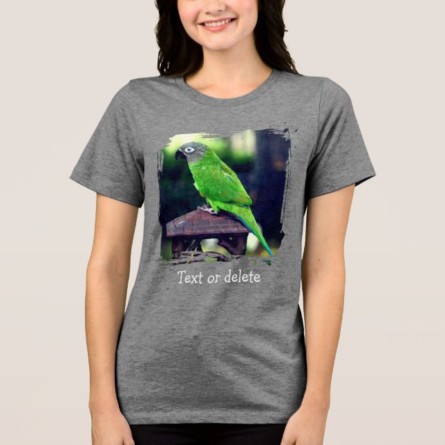 Conure Papagaio Cabeça Escura Personalizado (Frente)