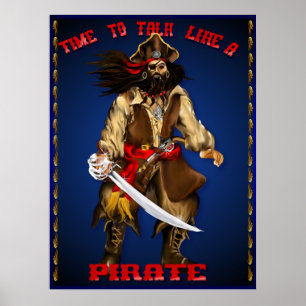 Conversa como um poster do pirata…