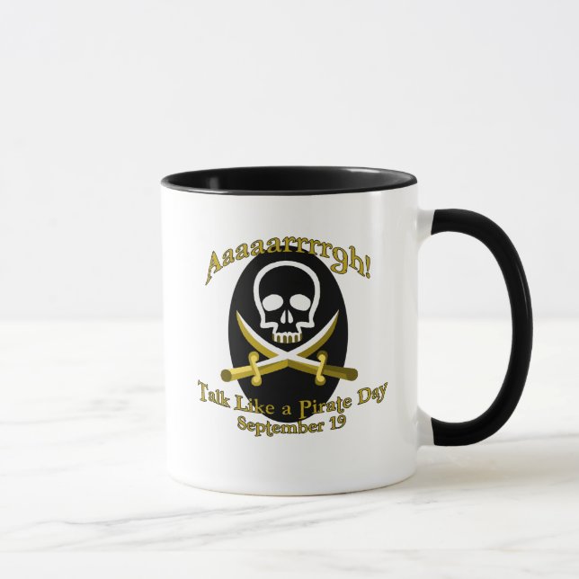 Conversa como uma caneca do dia do pirata (Direita)
