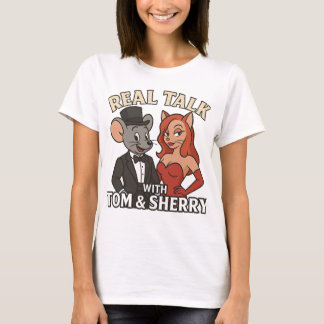 Conversa Real com a Camiseta da Mulher de Tom e Sh