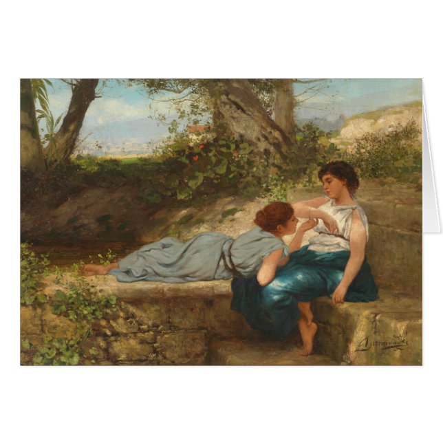 Conversação - cartão da arte (Frente Horizontal)