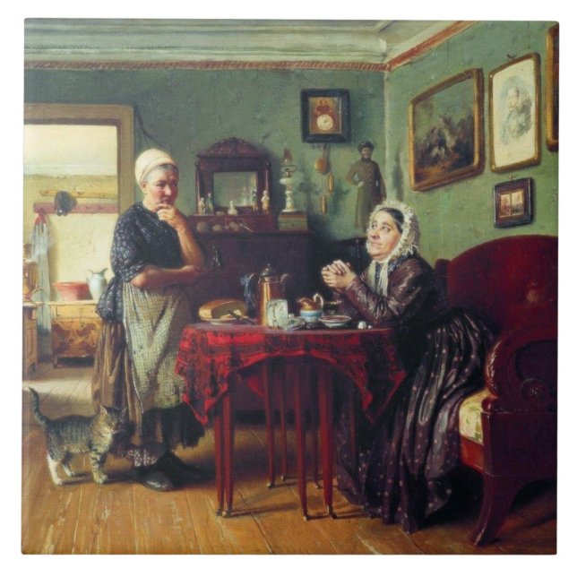 Conversação das Famílias (por Konstantin Makovsky) (Frente)