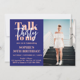 Conversar 30 Para Mim, Convite Fotográfico De aniv