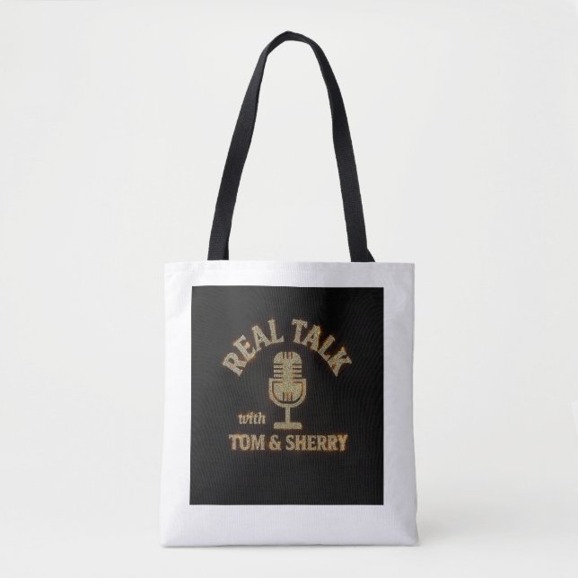 Conversar com Tom e Sherry Podcast Tote Bag (Frente)