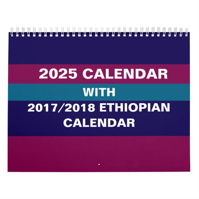 Conversor de Calendário de Parede Etíope 2025 (Capa)