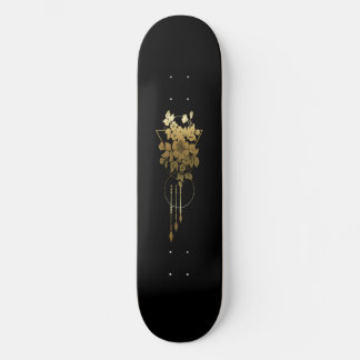 Convés de skate "Geométrico Floral em Dourado"