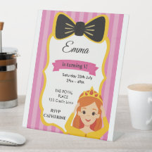 Convidado de aniversário da Princesa Rosa | zazzle