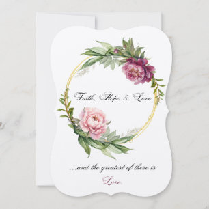 Convidado de casamento Fé, Esperança e Amor