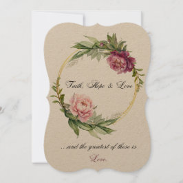 Convidado de casamento Fé, Esperança e Amor