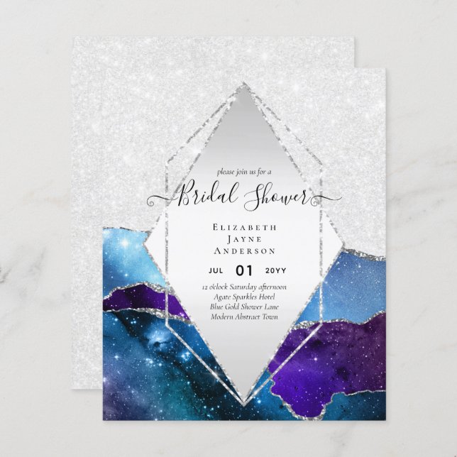 Convidado do Glittery AGATE Sparkle do CHÁ DE PANE (Frente/Verso)