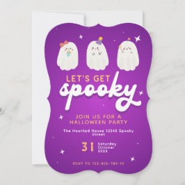 Convidado para Festa de Halloween Spooky