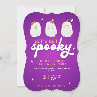 Convidado para Festa de Halloween Spooky