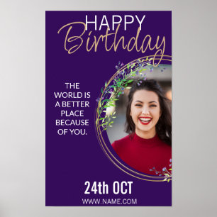 Convidado para poster de Brithday, aniversário de