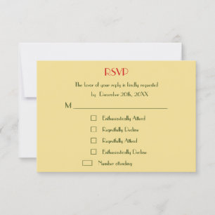 Convidado RSVP de Casamento de Natal Feriado Perso