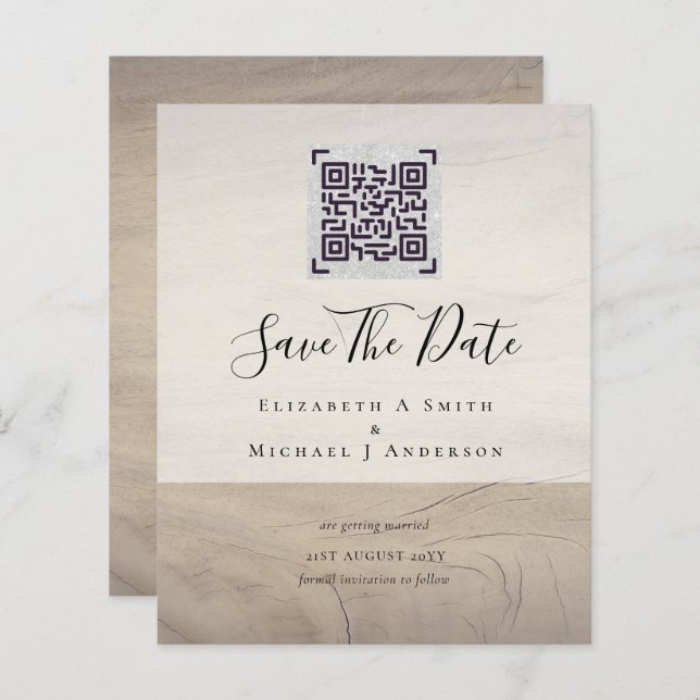 Convidados de Data de Salvamento de Casamento de C (Frente/Verso)