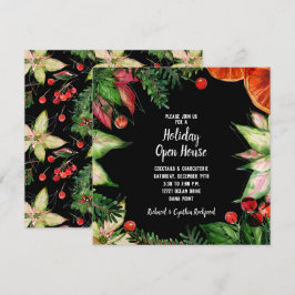 Convidados de Natal Chic Poinsettia e Laranjas