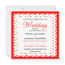 礼 de Casamento Patriótico 婚 Quadrado Personalizado