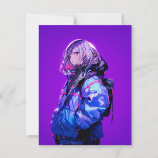 Convite 紫/Purple Invitation Card | 東京娘 GenerartiveAI