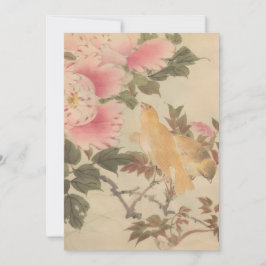 CONVITE 美しい花と鳥の絵 ビンテージアート 日本画