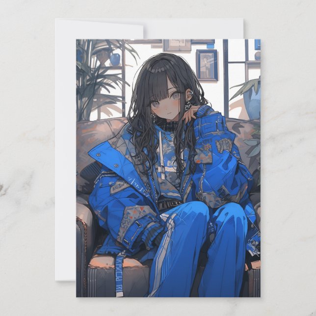 Convite 青春のインディゴ/IndigoYouth Invitation |東京娘 GenerartiveAI (Frente)