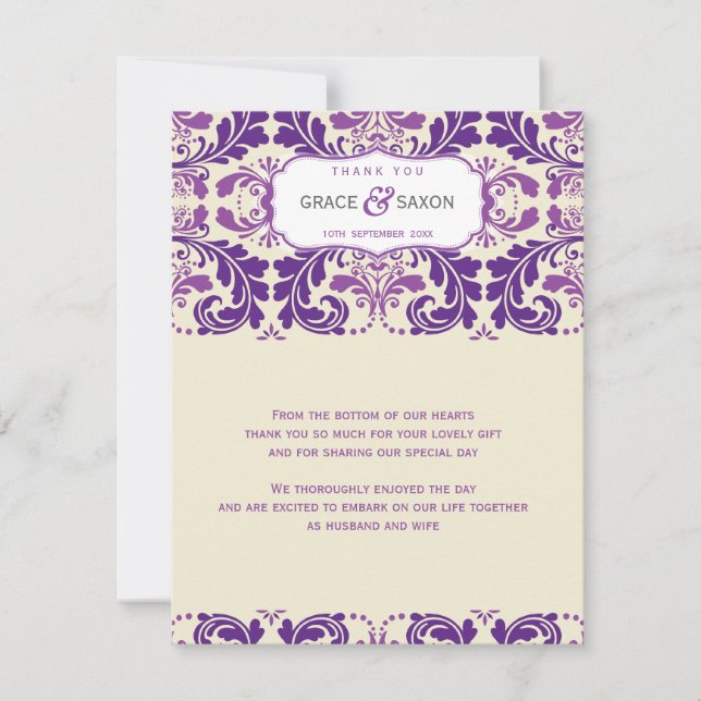 Convite 064 Enna :: NOTA DE AGRADECIMENTO 2 - sofisticado (Frente)