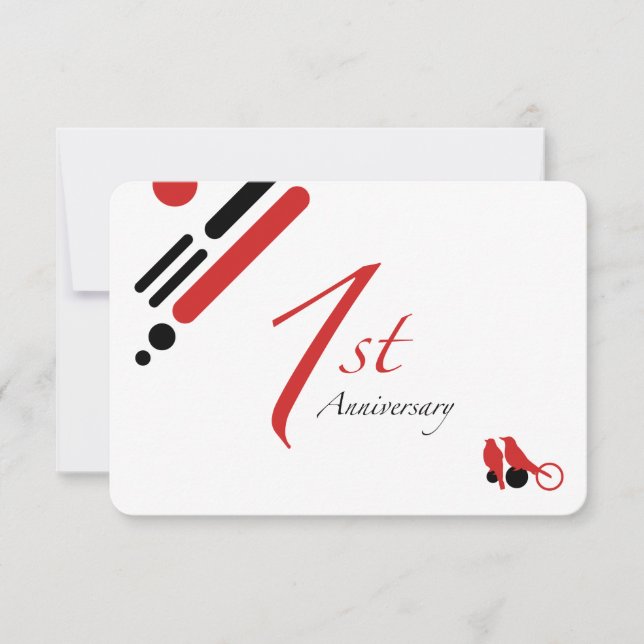 Convite 1º Aniversário (mod birds) (Frente)