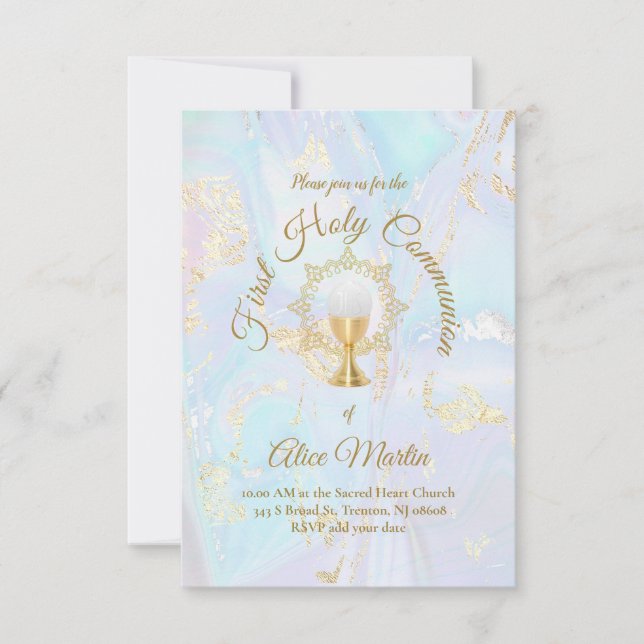 Convite 1º mármore azul da Comunidade (Frente)