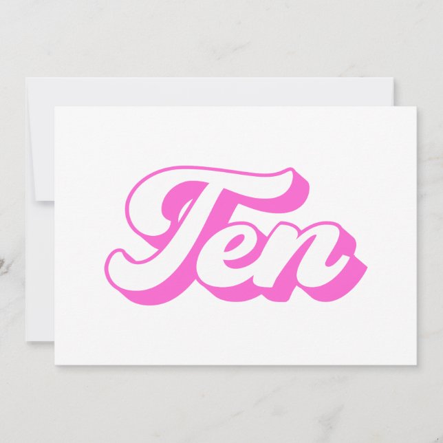 Convite 10ª Rapariga Retro de Aniversário (Frente)