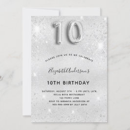 Convite 10º aniversário da relva de prata