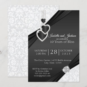 Convite 10º Design de Aniversário do Onyx