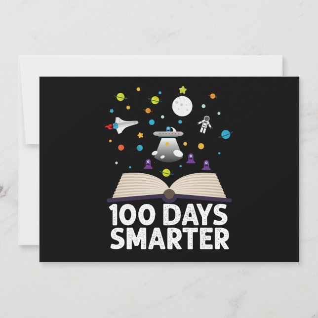 Convite 100º Dia De Escola 100 Dias Livros Mais Inteligent (Frente)