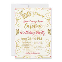 100.º aniversário Milestone Elegante