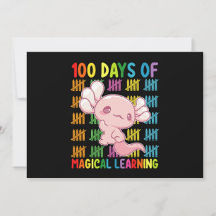 Convite 100 Dias Da Escola Axolotl De Aprendizagem Mágica