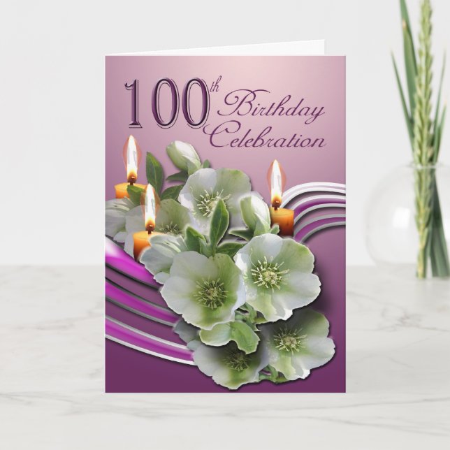 Convite 100th Birthday Celebration Invitation (Frente)