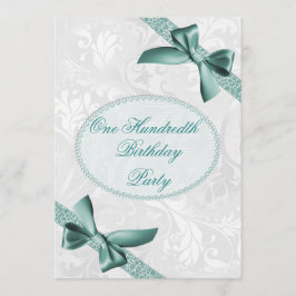 Convite 100th Damasco e festa de aniversário dos arcos