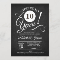 10.º Aniversário de Casamento - Quadro e Branco