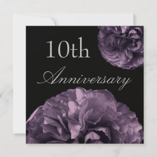 Convite 10.º Aniversário Rosas DEEP PURPLE