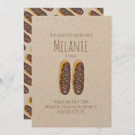 Convite 11 de de Rosquinha de Aquarela de Chocolate