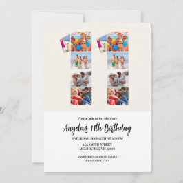 Convite 11th Birthday Invitation - Number 11