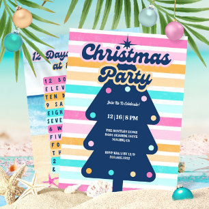 Convite 12 Dias de Natal na Festa Retro da Praia