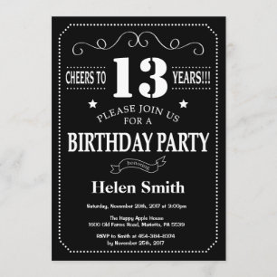 Convite 13 Aniversário do Quadro