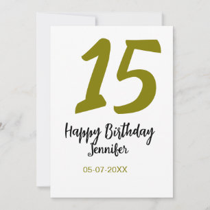 Convite 15 aniversário quiencenera adicionar data ano ouro