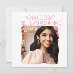 Convite 15 de Fotografia Personalizada Aniversário Mis Qui